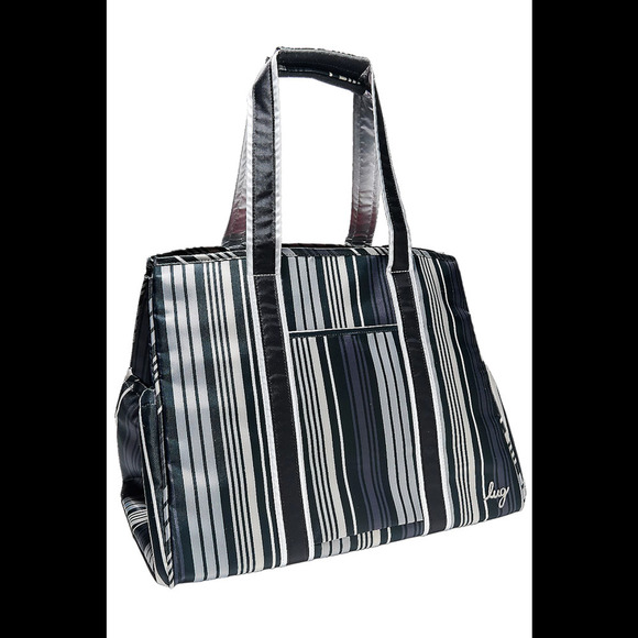 lug | Bags | Lug Oversized Tote Rover Love Stripe Black | Poshmark